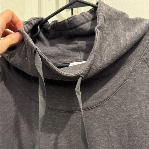 Cozy Charcoal Cowl Neck Sweater - Picture 4 of 4